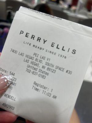 Perry Ellis