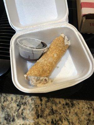 Chocolate chip cannoli