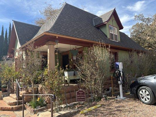 View of the front of the house