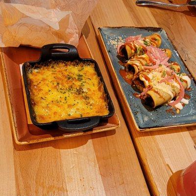 Queso Fundido & Chicken Flautas