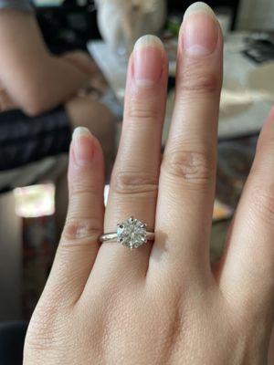 My beautiful engagement ring from William Schwartz