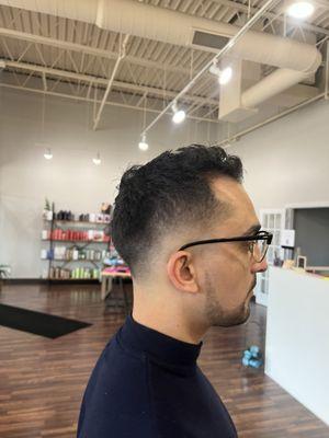 "A fresh fade, tailored just for you at Berenice Salon Spa. Book now!"