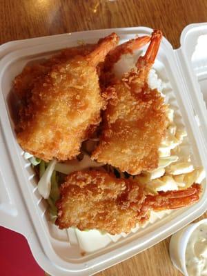 Mini fried shrimp plate