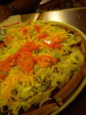 Taco pizza