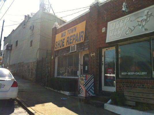 Store front, on Charles Allen