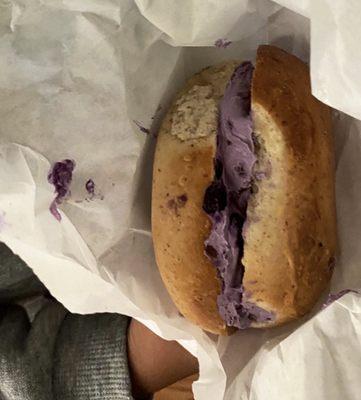 Purple  Huckleberry Cream Cheese