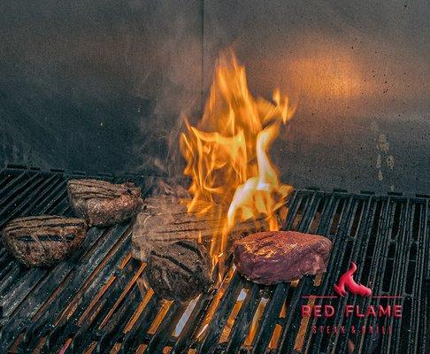 Our steaks are fresh, never frozen, and fire grilled to order.