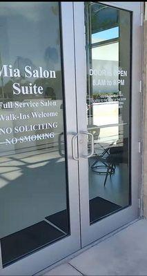 We are located inside Mia Salon Suite at the Treasure Coast Square Mall Suite 407