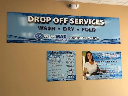 Let us do your laundry! We care about you and value your time!