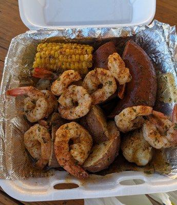 small shrimp and sausage