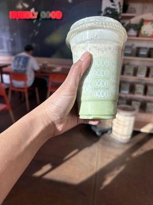 Pumpkin cold foam matcha