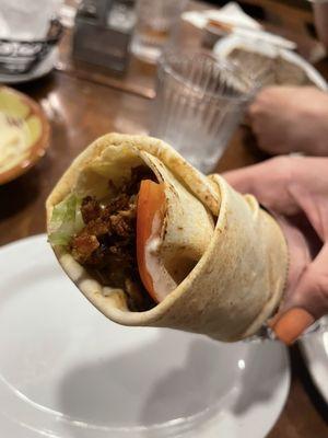 Lamb Shawarma Wrap