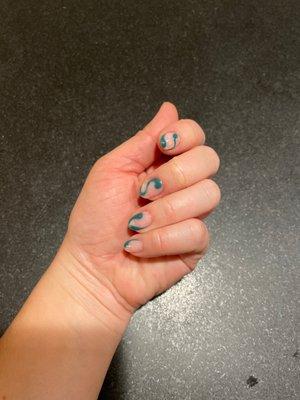 Shellac Manicure w/ Custom Art