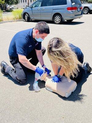 CPR practice