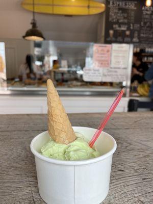 Pistachio gelato