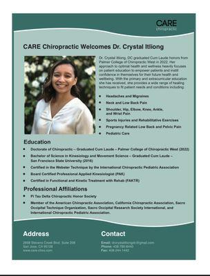 Meet Dr. Crystal Itliong!