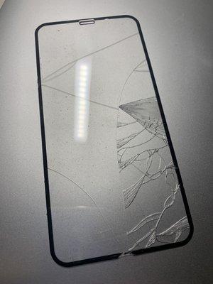 My screen protector. Oof.