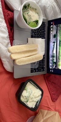 Pasta, salad and breadsticks! All for $5!