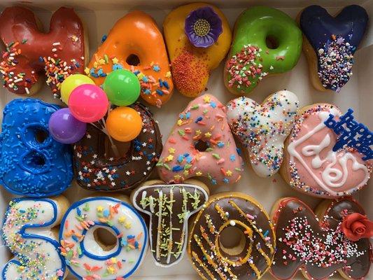 Birthday donuts