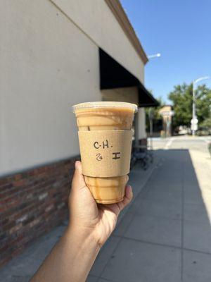 Caramel Horchata Iced Latte