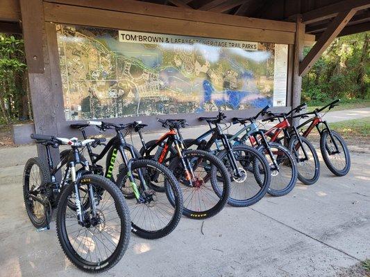 Bikes are ready for shredding