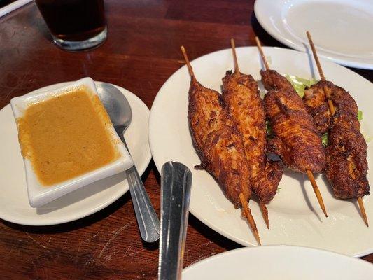 Chicken satay.