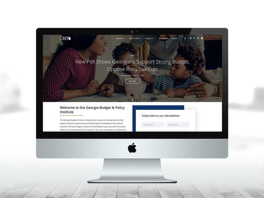 Web Design for local policy nonprofit