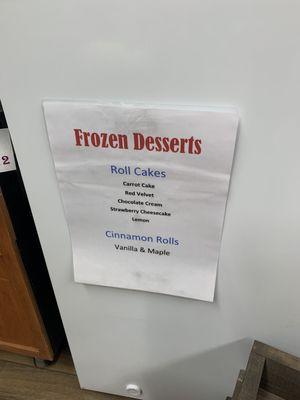 Frozen desserts