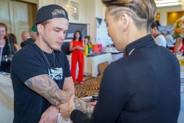 With former One Directions drummer, Josh Devine at 2018 Pre Emmy Event- BH Waldorf Astoria