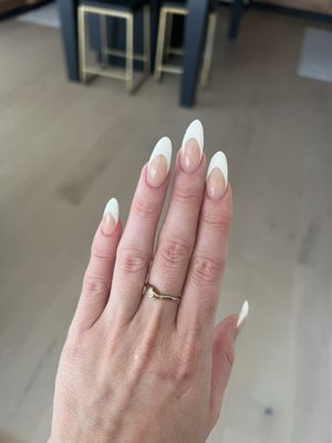 French tip acrylic nails