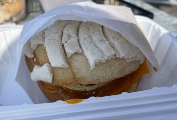 Pan Dulce Breakfast Sandwich