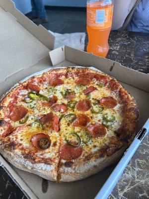 Pepperoni with jalapeño