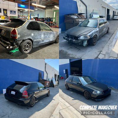 Full Makeover on this honda civic hatchback