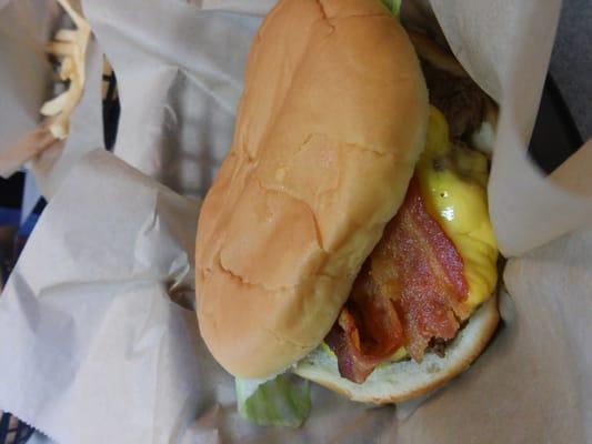 Andys size Bacon Cheeseburger