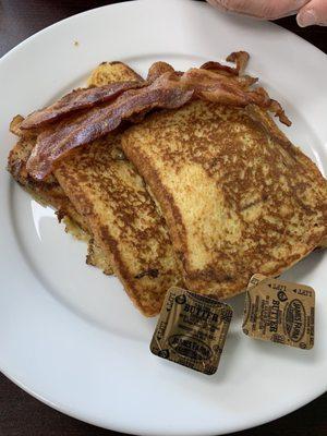 French toast with bacon