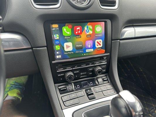 My 2015 Porsche Boxster S with the newly installed Apple CarPlay!