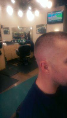 A razor fade I did on a client of mine.