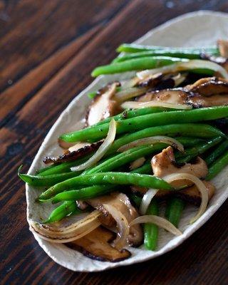 Hericot Vert with Shiitake Mushrooms