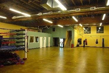 The upstairs gym.