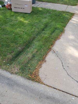 Drive right into lawn