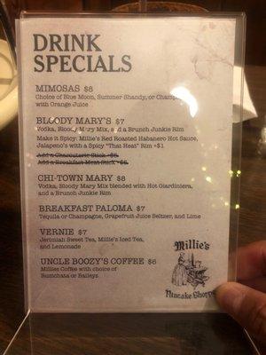 Drink specials