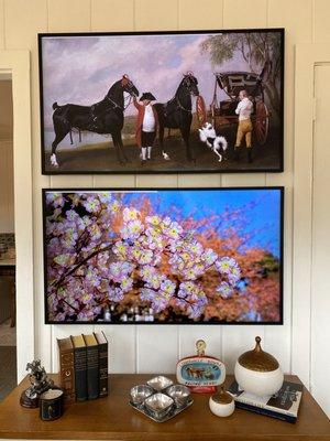 (2) 50" Frame TV Installation