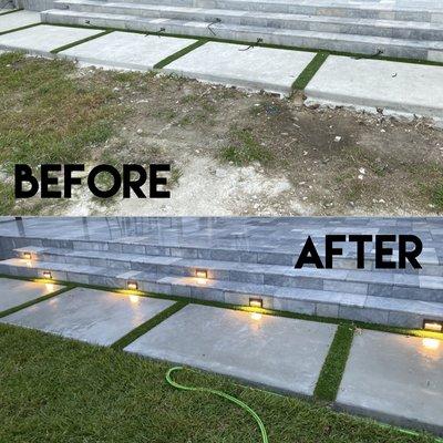 Low Voltage step lights