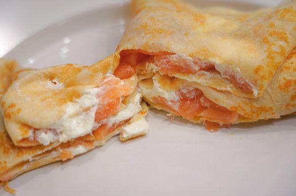 Salmon crepe