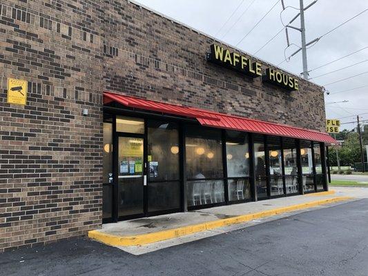 Waffle House entrance.