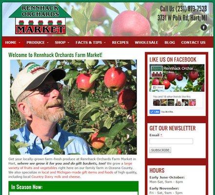 Redesigned website and digital marketing consultation for local farm market.