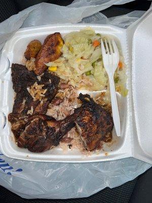 The jerk chicken