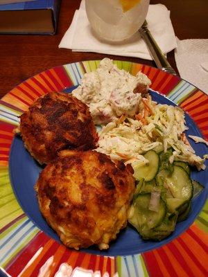 Home made crab cake.