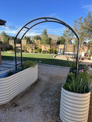 Custom garden trellis