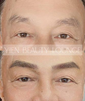 Man Eyebrows Microblading Tattoo